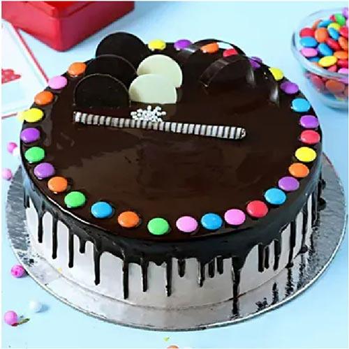 Gems Indulgence Chocolate Cream Cake - 500 gm - Eggless | Creamingo